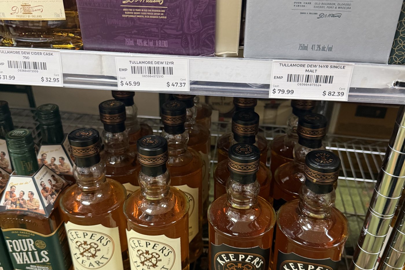 Retail shelf placement, verified and dated